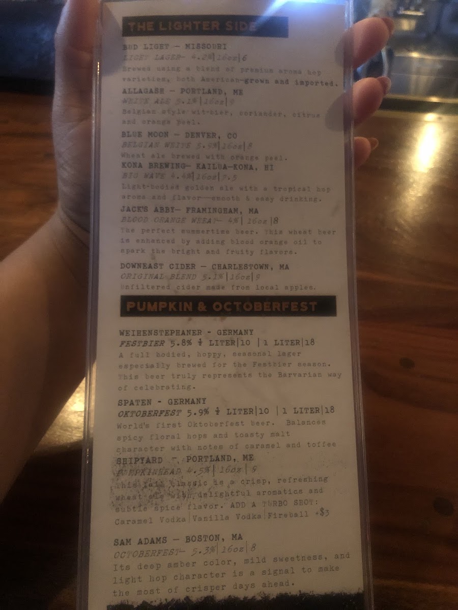 The Bowery Bar Menu - Image 6